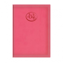 Naptár, tervező, A5, napi, TOPTIMER, "Ace", korallpiros