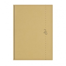 Naptár, tervező, A5, napi, TOPTIMER "Linea", bézs