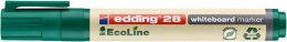 Tábla- és flipchart marker, 1,5-3 mm, kúpos, EDDING "28 Ecoline", zöld